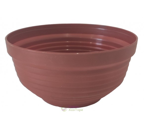 Кашпо пластикове D 210 мм, H 100 мм